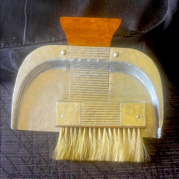 Continental Corduroy Other - “Silent butler”. Antique table crumber with horsehair brush.